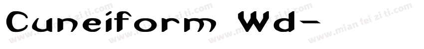 Cuneiform Wd字体转换